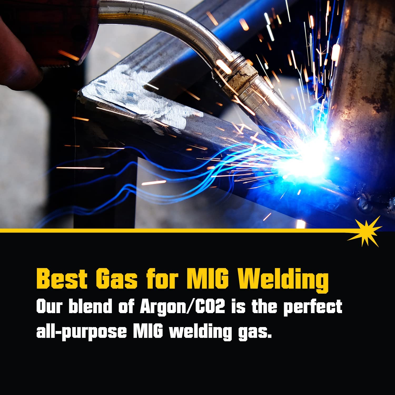 Amazon | PrimeWeld 75% アルゴン 25% CO2 ボトル 125CF | DOT 3AA